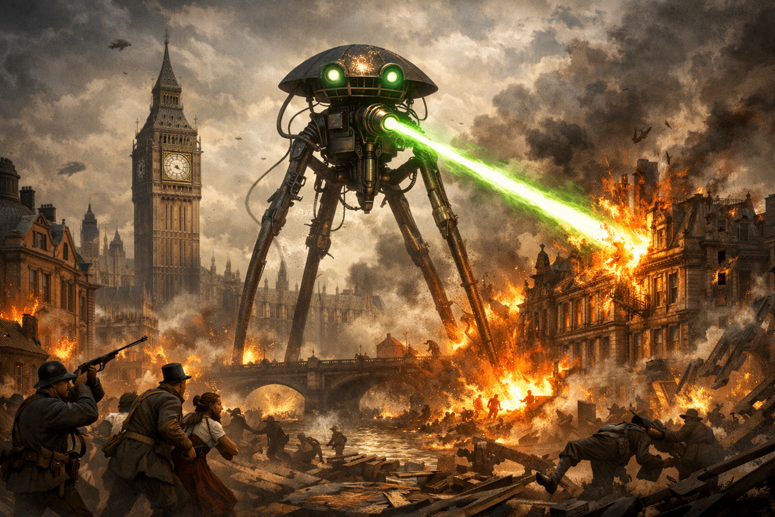 The War of the Worlds by H.G. Wells: Chapter Seven